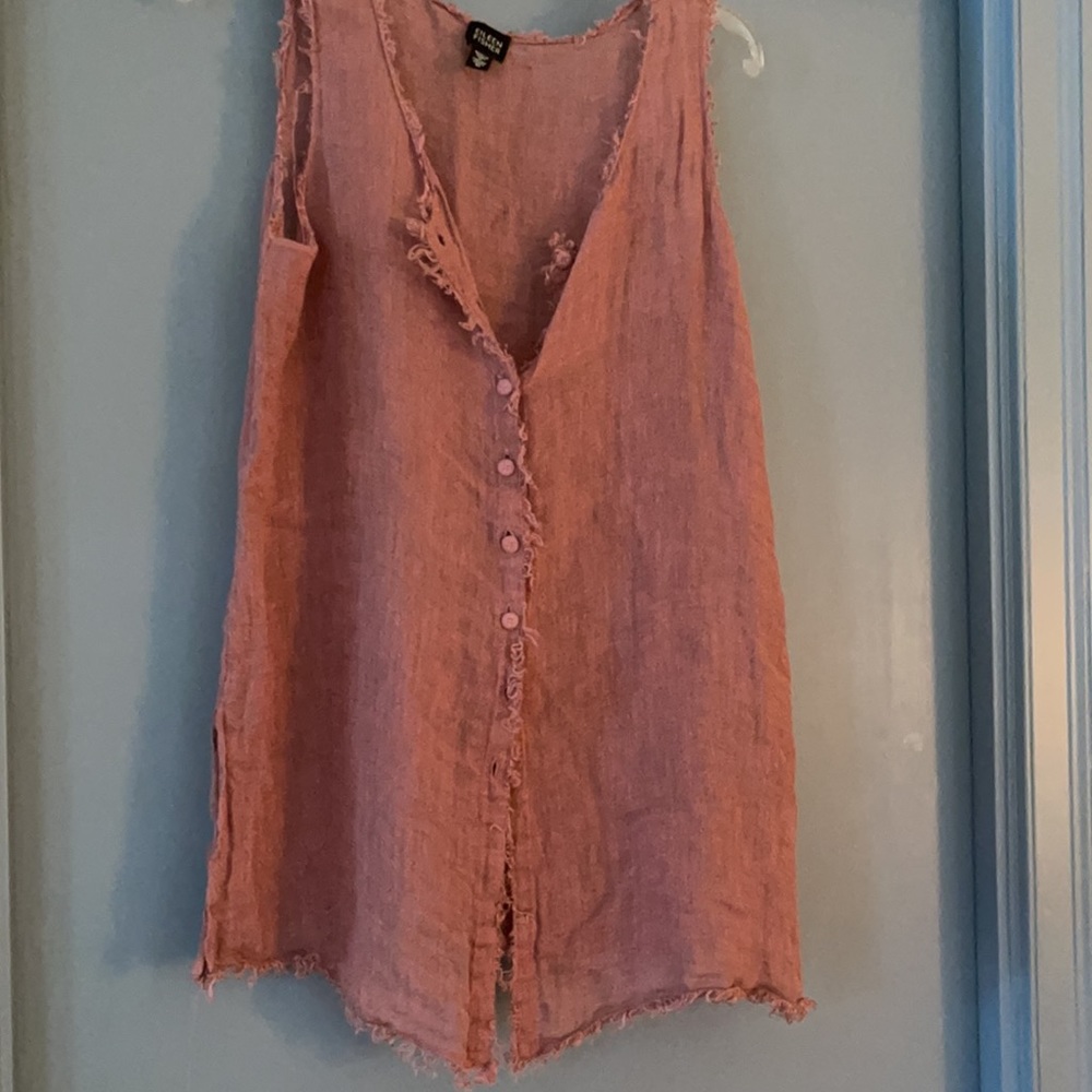 Eileen Fisher Linen Vest M